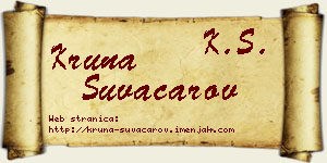 Kruna Suvačarov vizit kartica